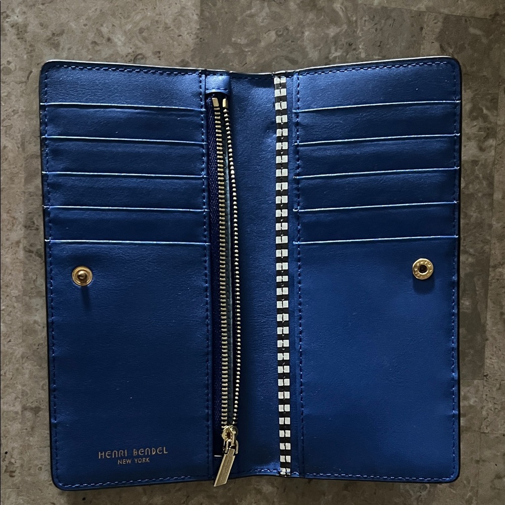 Henri Bendel Blue Wallet - Picture 3 of 5